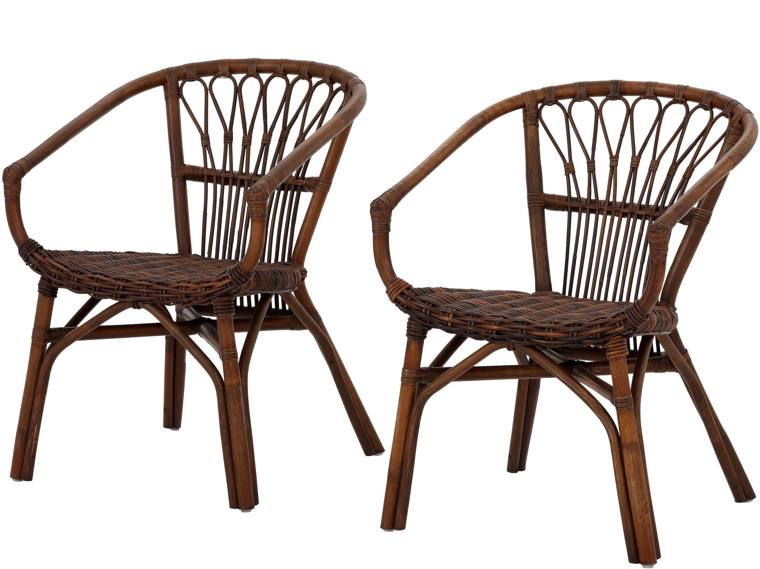 loft24 Rattanstuhl Kello (Set, 2 St), Rattangeflecht im maritimen Stil günstig online kaufen