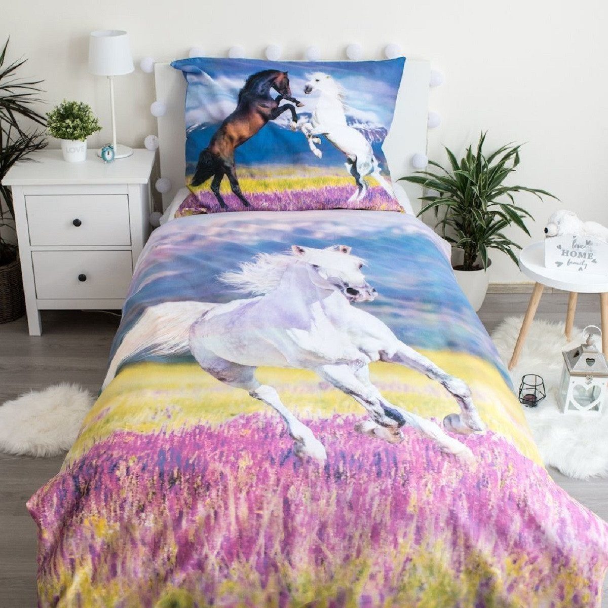 Jerry Fabrics Bettwäsche Pferd Design Kuschelige günstig online kaufen