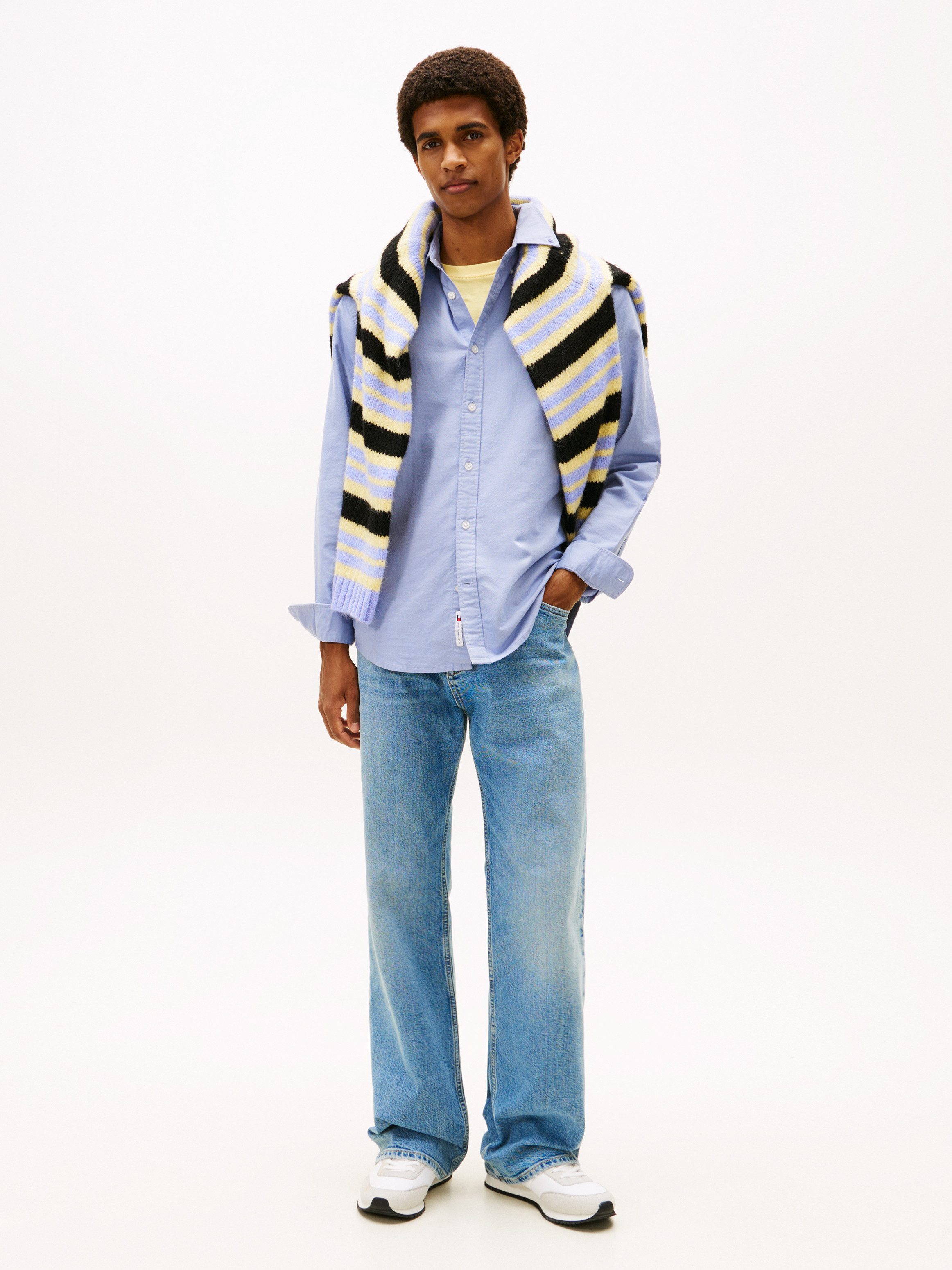 Tommy Jeans Langarmhemd TJM OXFORD regular fit, Button-down-Kragen, basic