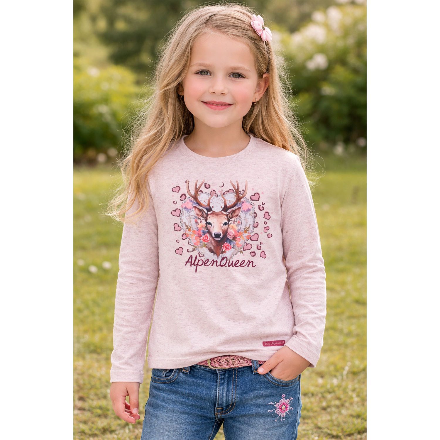 BONDI T-Shirt BONDI Mädchen Langarmshirt 'Alpen Queen' 26101, P