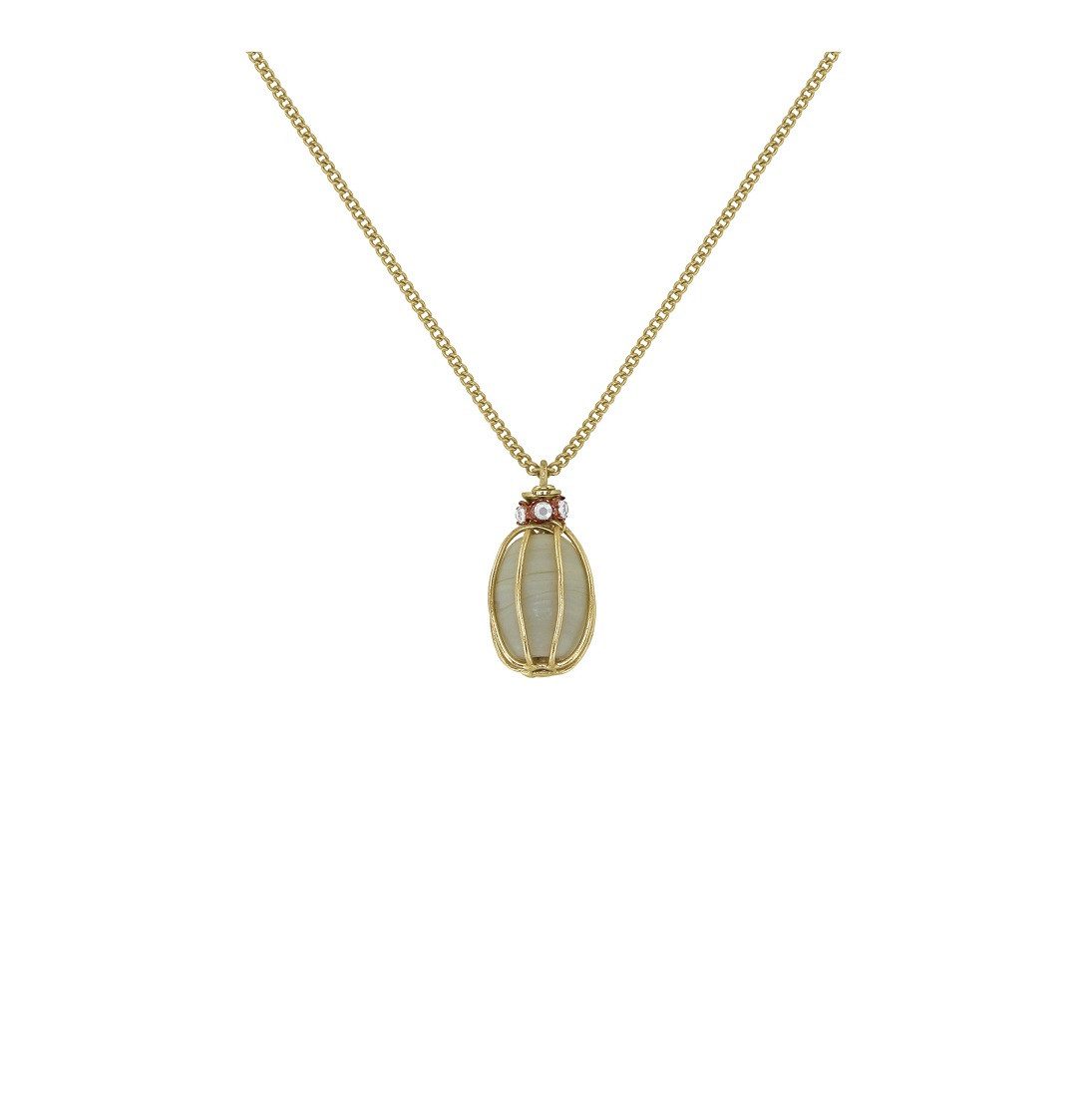 KONPLOTT Kette mit Anhänger Konplott: Kette/Anhänger Ethnic Glamour II - simple oval