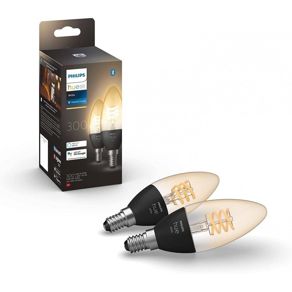 Philips Hue LED-Leuchtmittel 30221100 - LED-Lampe - warmweiß, E14, Extra-Warmweiß
