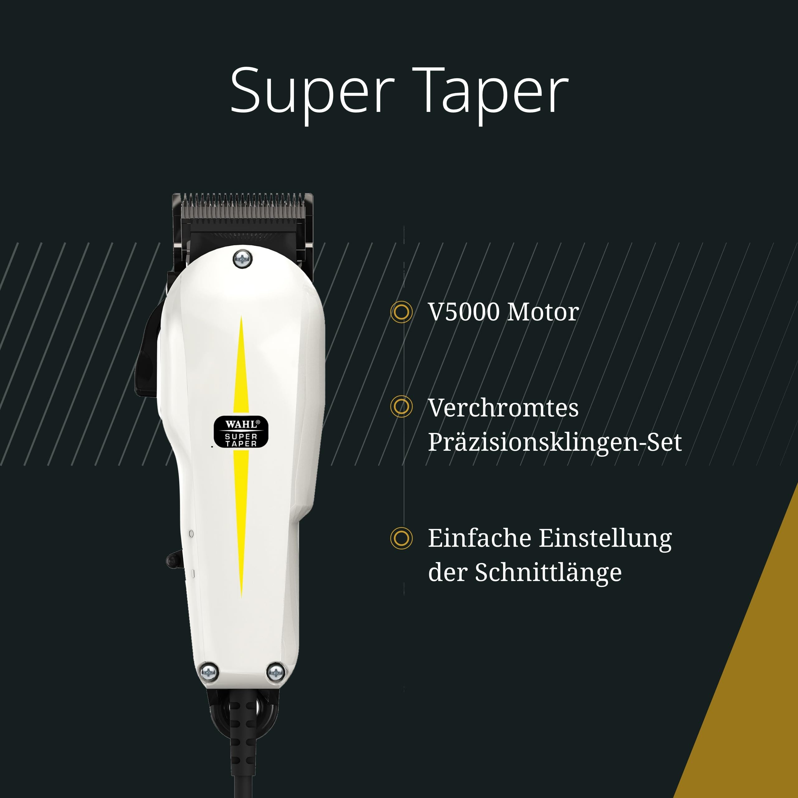 WAHL GmbH Haarschneider Wahl Super Taper - Professionelle Netzhaarschneidemaschine. – Bild 2 von 5