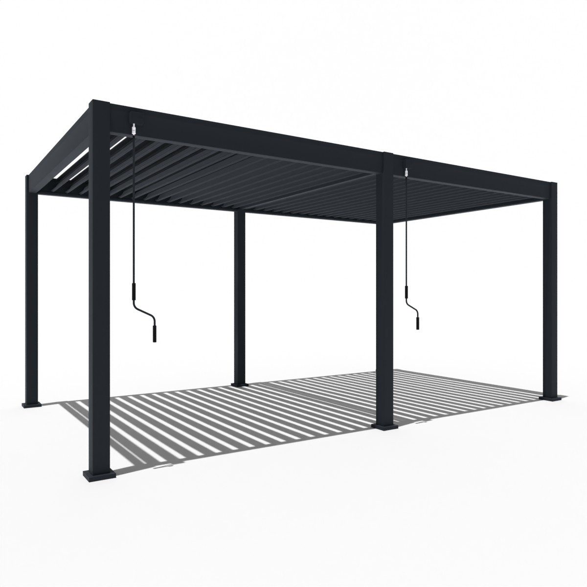 Weide Pergola Classic Aluminium Pavillon 3 x 5,3 M anthrazit