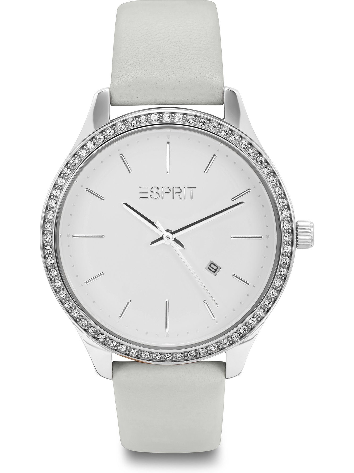 Esprit Quarzuhr ESPRIT Damen-Uhren Analog Quarz, Klassikuhr grau, silber