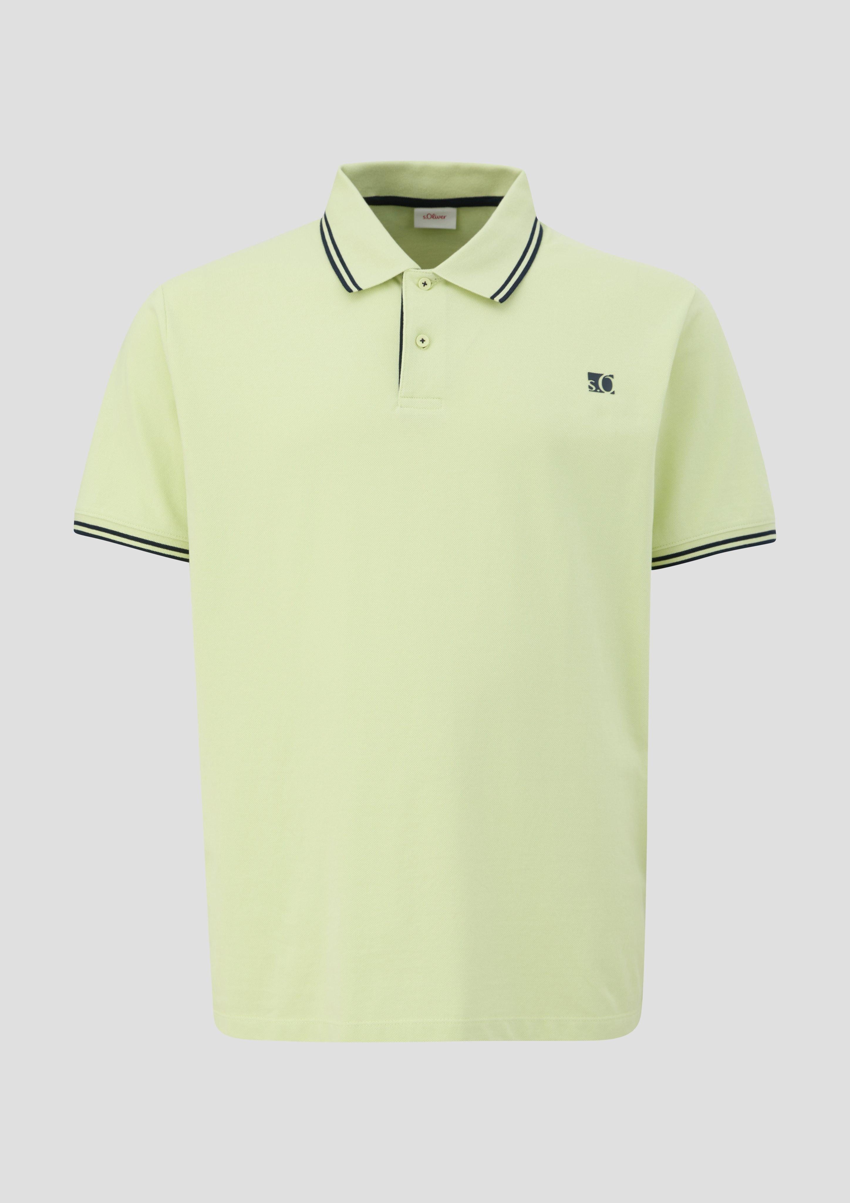 s.Oliver Kurzarmshirt Poloshirt aus Baumwolle mit günstig online kaufen