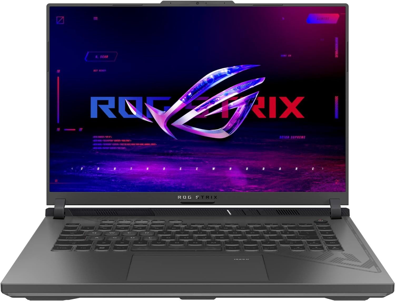 Asus ROG Strix G16 Gaming-Notebook (Intel, RTX 4080, 1000 GB SSD, QHD+ 240Hz/3ms entspiegeltes IPS Display QWERTZ Tastatur)