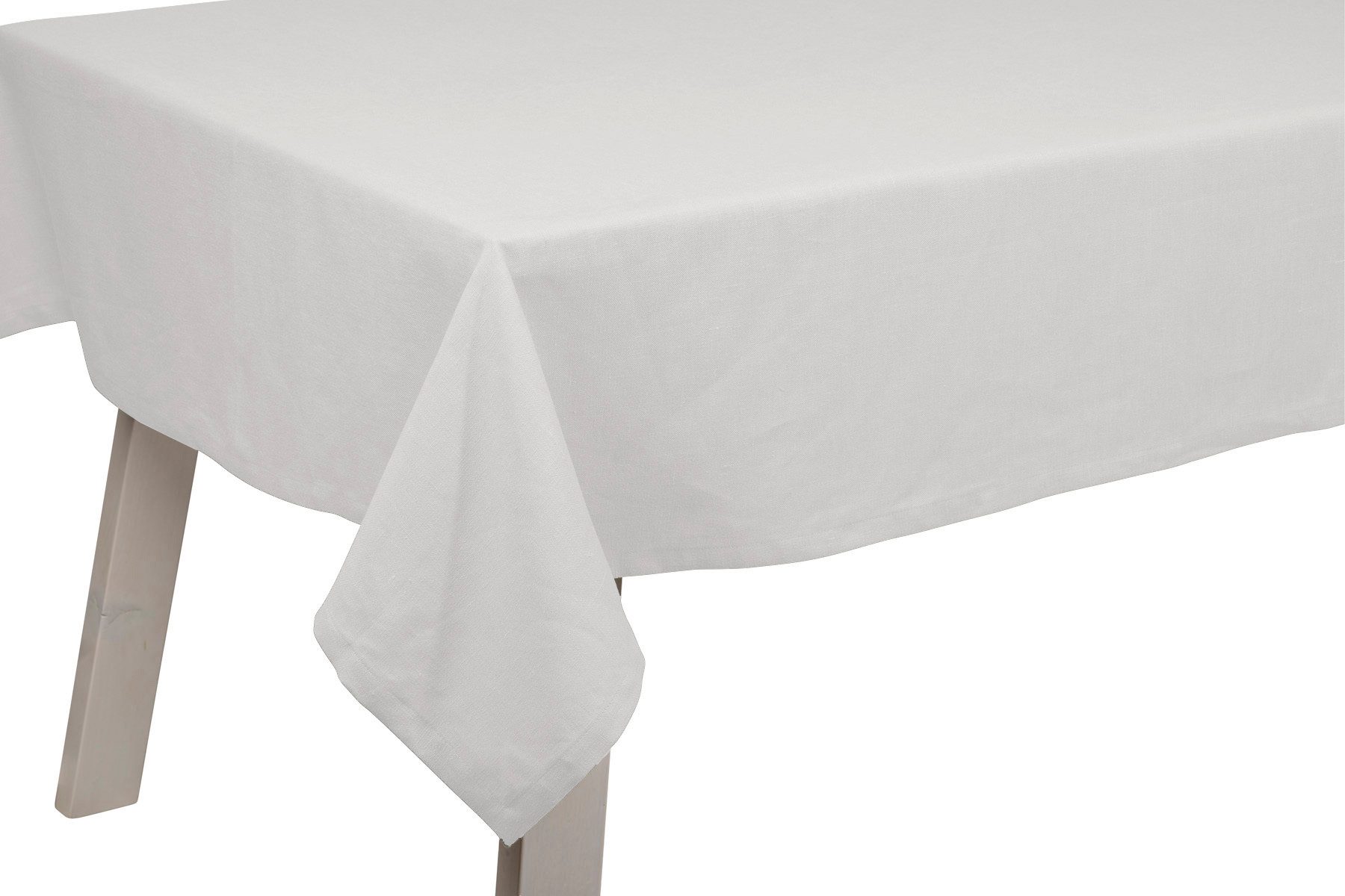 PICHLER Tischdecke Leinenuni uni Tischdecke 1er Set 170 x 130 cm PURE Rechteck weiß, 2 (1-tlg), Tischdecke Tischläufer Fest Feier Kommunion