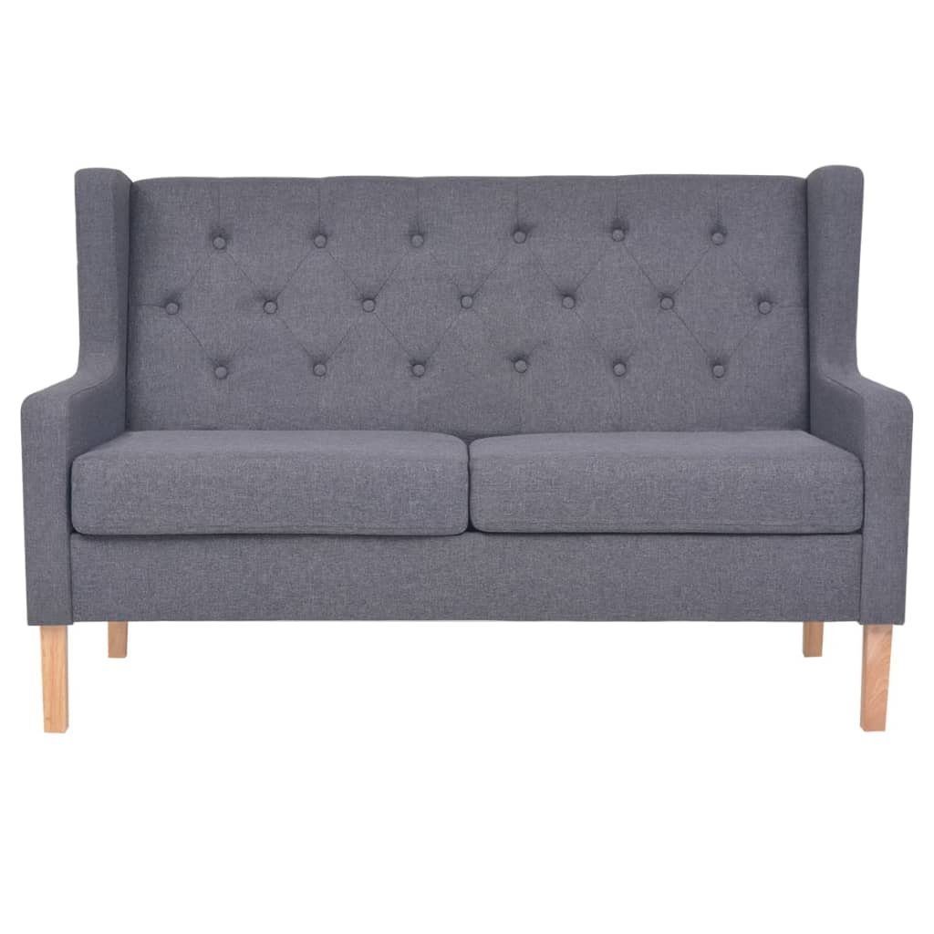 Sofa Doppelsofa im Design 2-Sitzer Grau DOTMALL skandinavischen