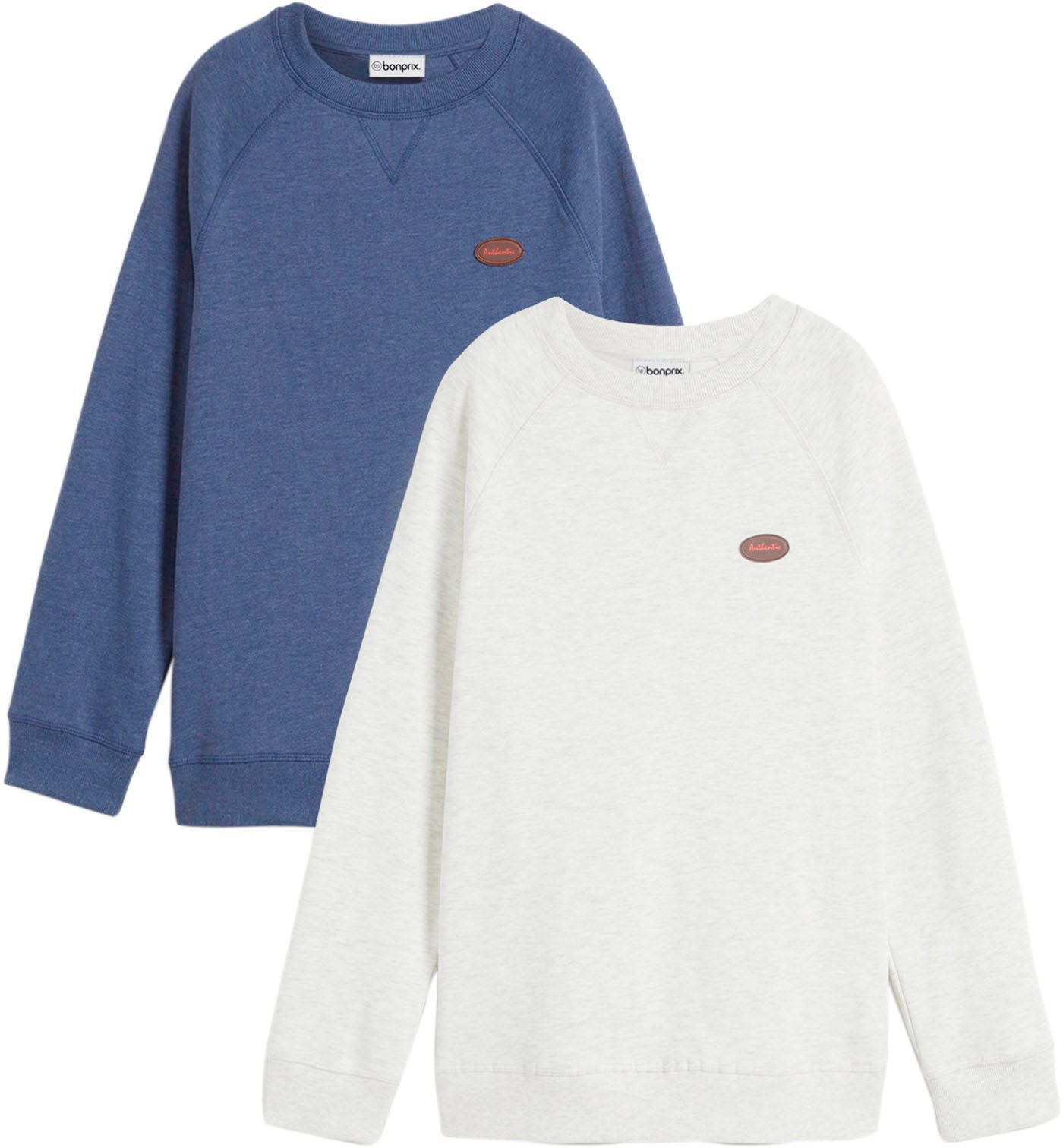 bonprix Sweatshirt (Packung, 2-tlg., 2) bequeme Passform, hüftbedeckende Lä günstig online kaufen