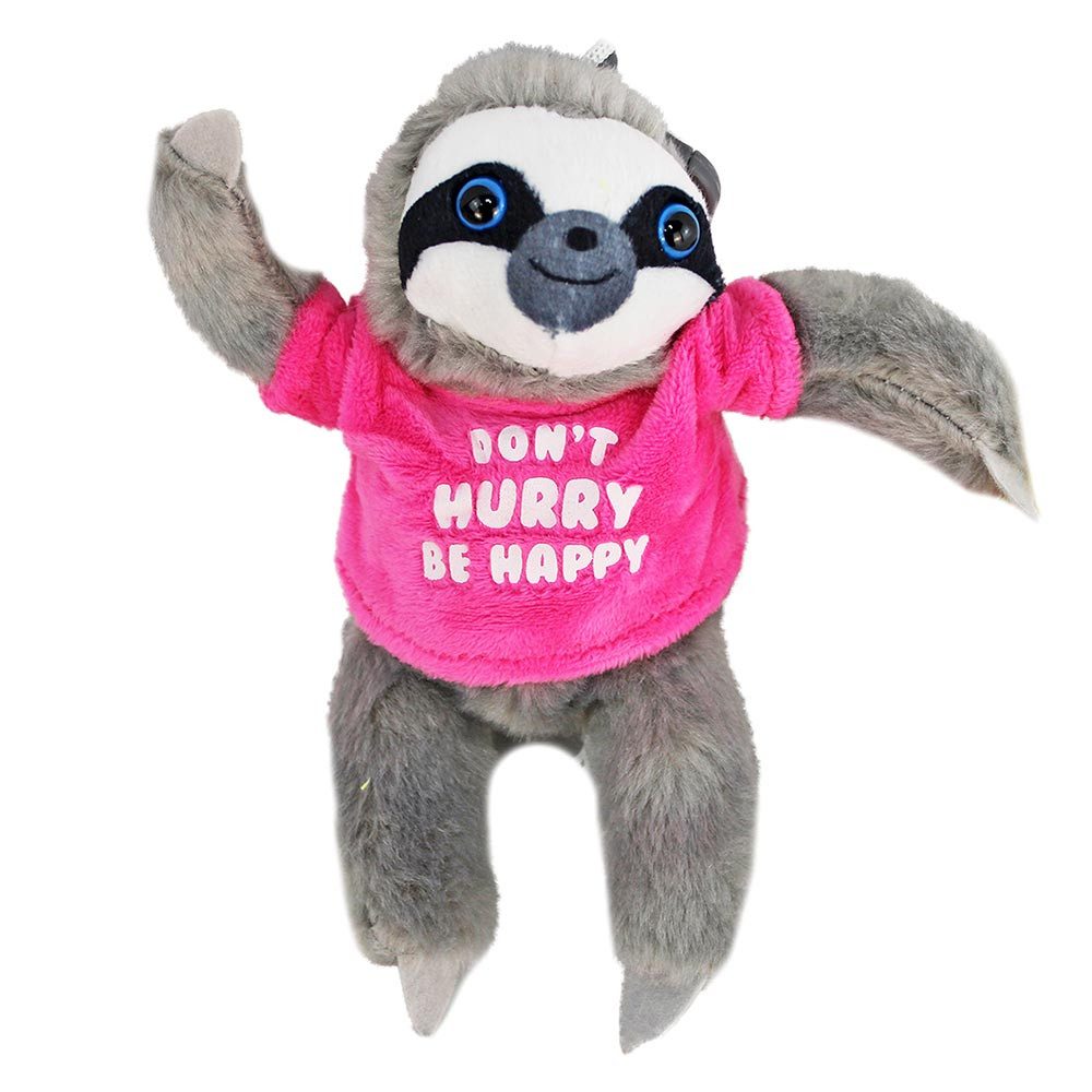 BEMIRO Plüschanhänger Faultier Schlüsselanhänger Plüsch im Display - ca. 19 cm