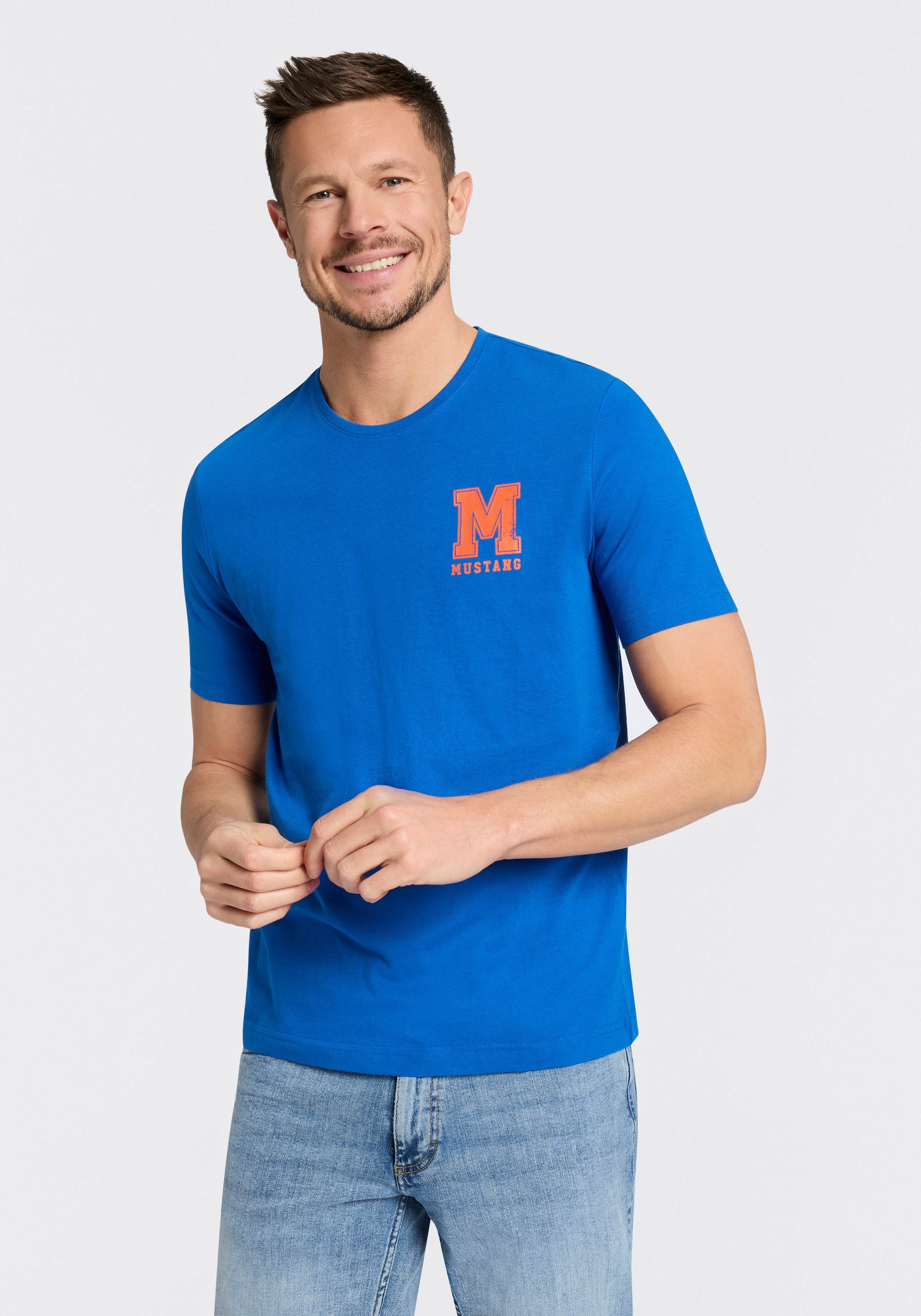 Rundhalsshirt Alex Logo Brust