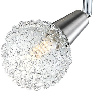 Globo LED Deckenleuchte, Leuchtmittel inklusive, Warmweiß, Deckenleuchte 2 Flammig Deckenstrahler schwenkbar Deckenlampe