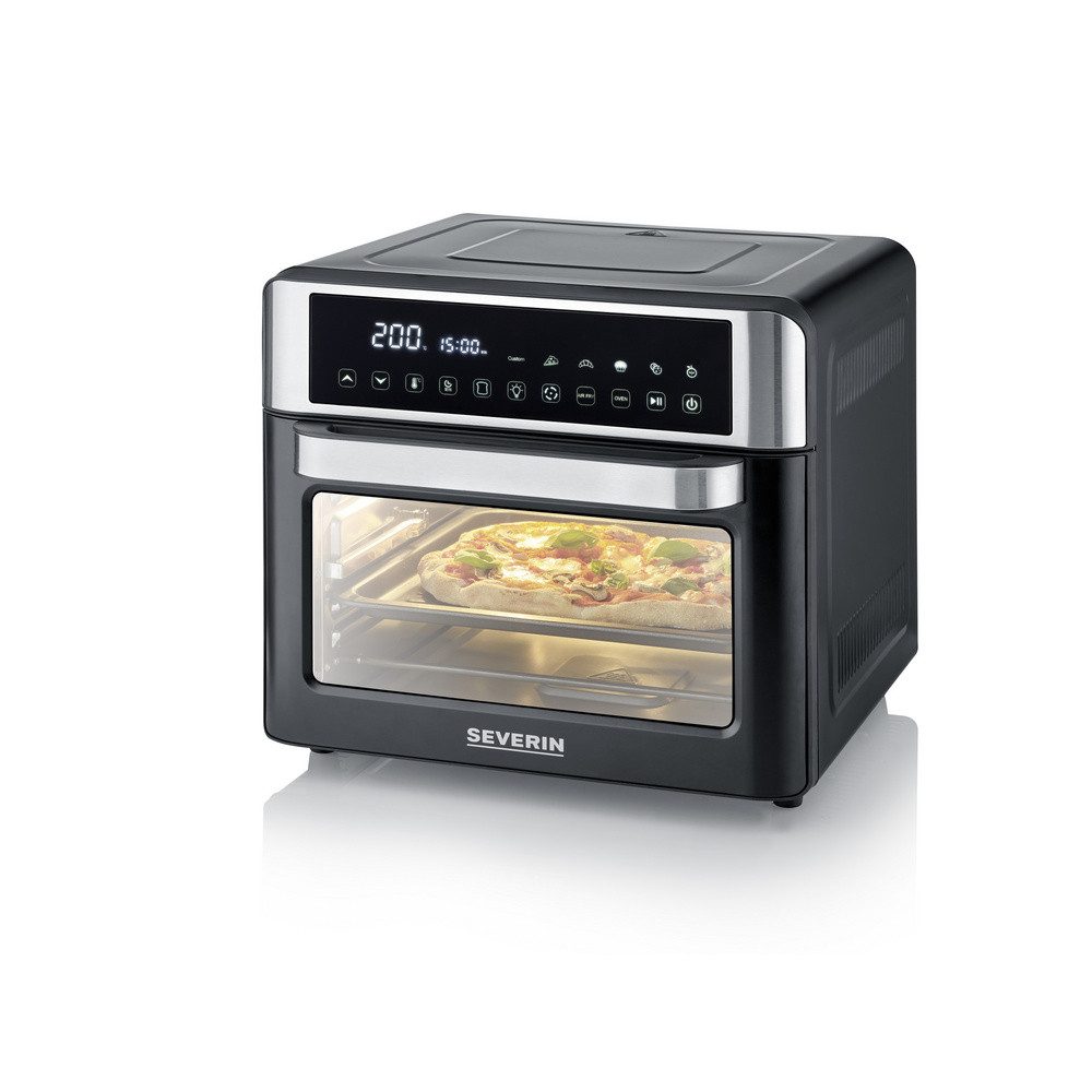 Severin Minibackofen Severin TO 9579 Toastofen „Bake & Fry“ Toastofen Timerfunktion, Heißl