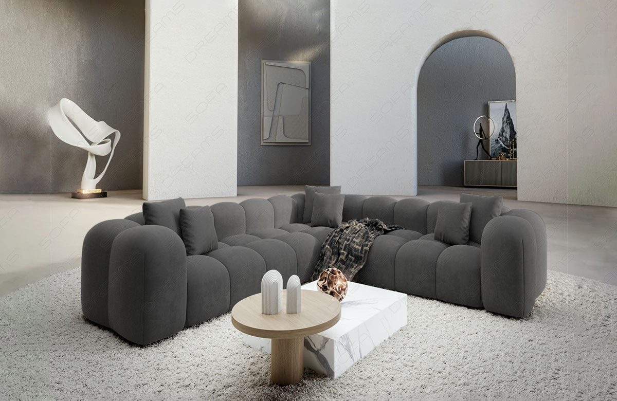 Sofa Dreams Ecksofa Design Stoff Samtstoff günstig online kaufen