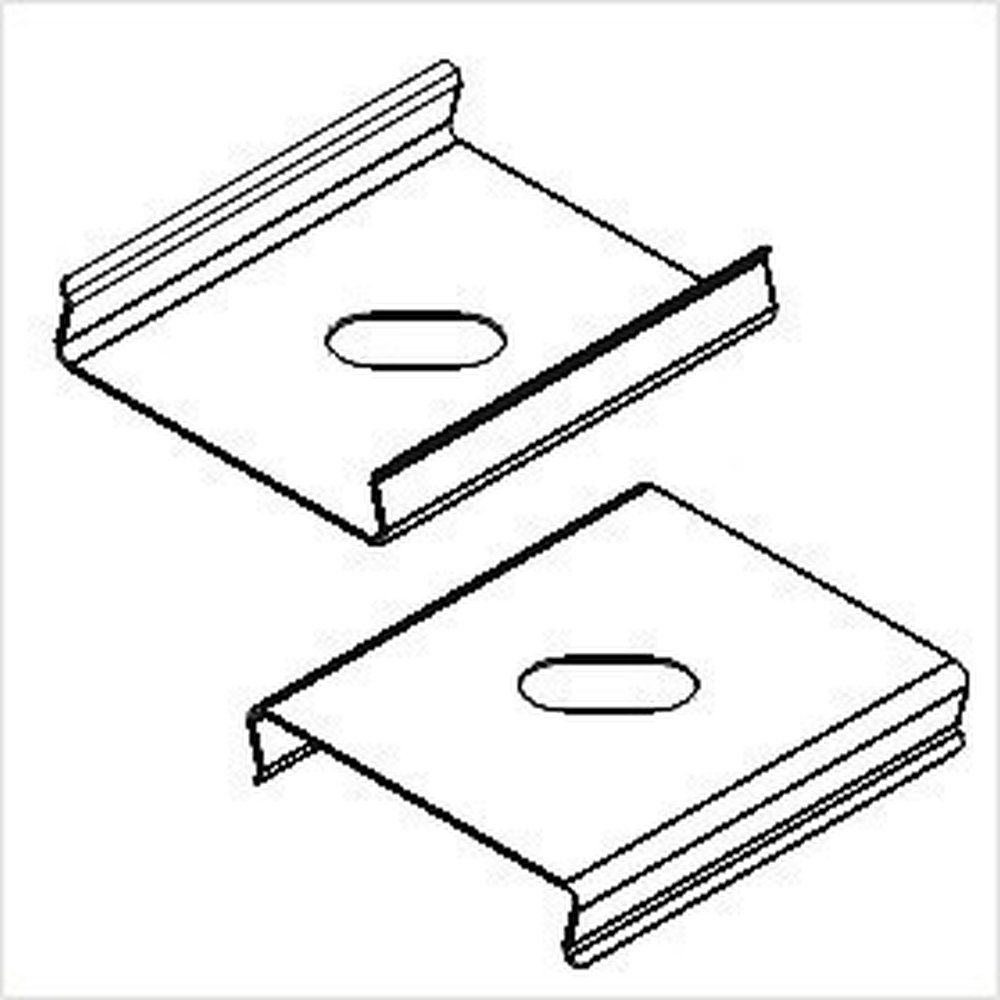 PROVISTON Leisten-Befestigungsclips Befestigungsclip Typ "Y" für LED Aluminiumprofile, 2 Stück