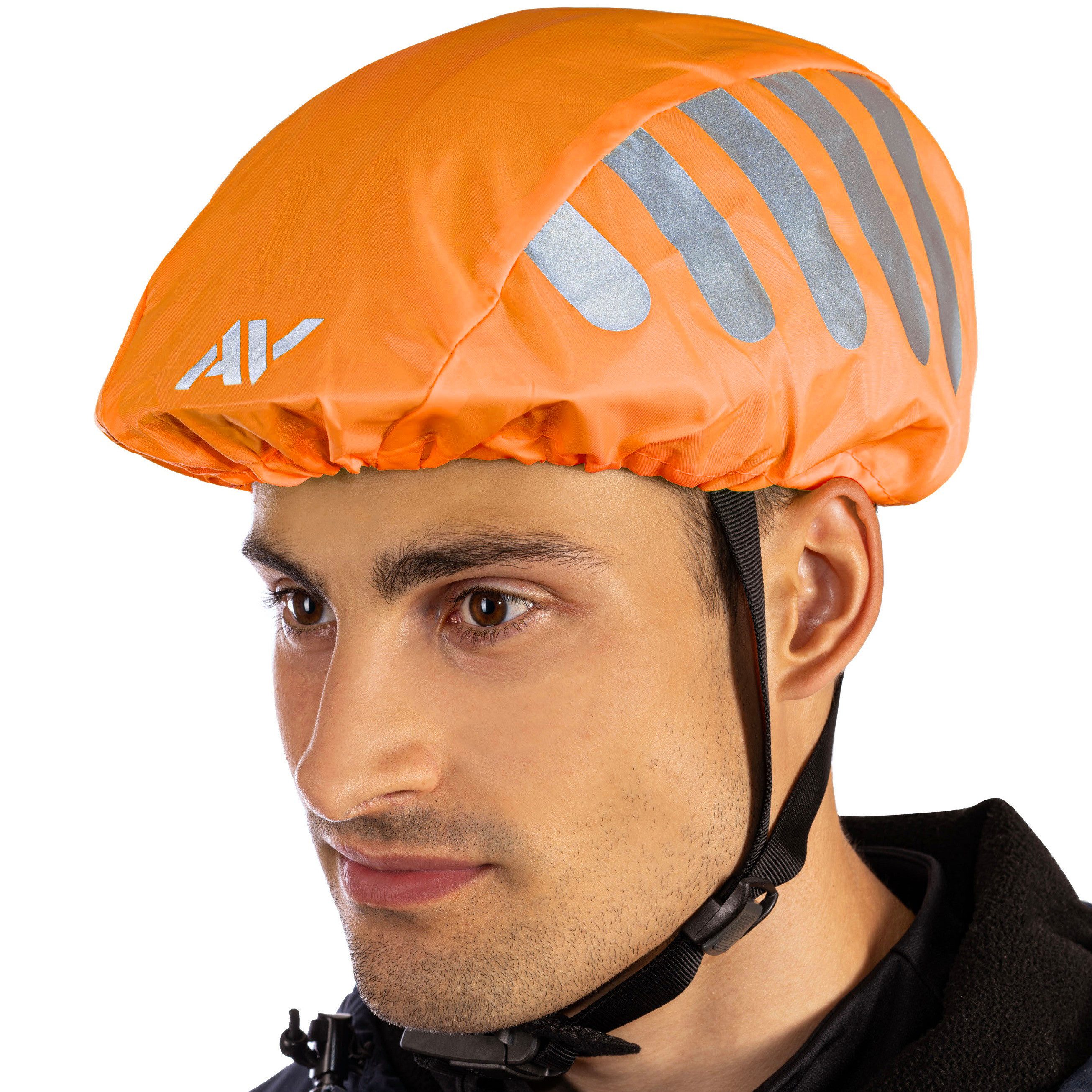 AVANA Fahrradhelmüberzug Regenschutz für Fahrradhelm reflektierende Abdeckung Regenüberzug, Reflektoren, Wasserdicht