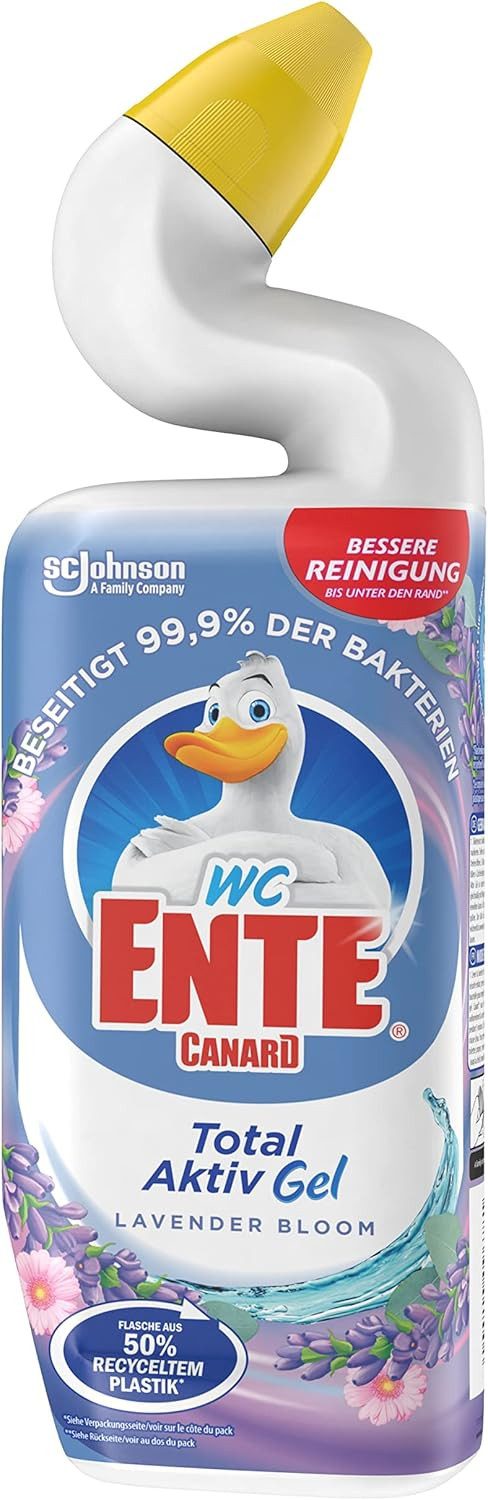 WC Ente Total Aktiv Gel, Lavender Bloom, 750 ml WC-Reiniger