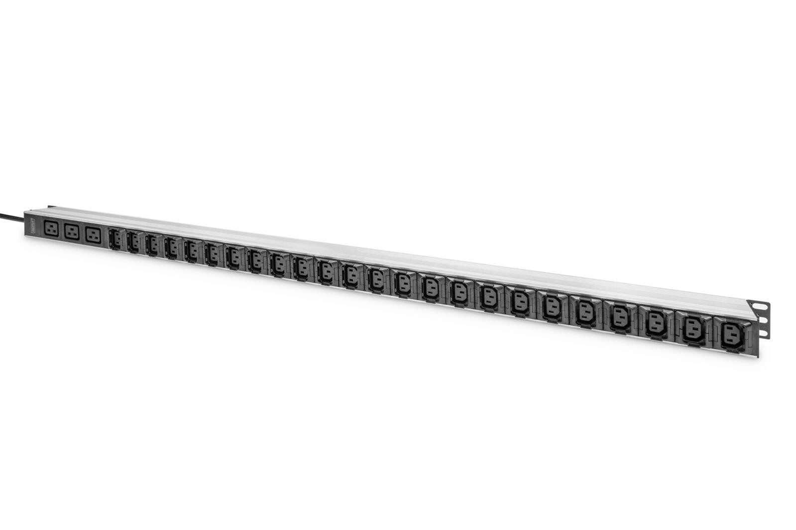 Digitus Netzwerkschrank Basis IT PDU, 1-phasig 16A, 24 x C13, 3 x C19, 3 m
