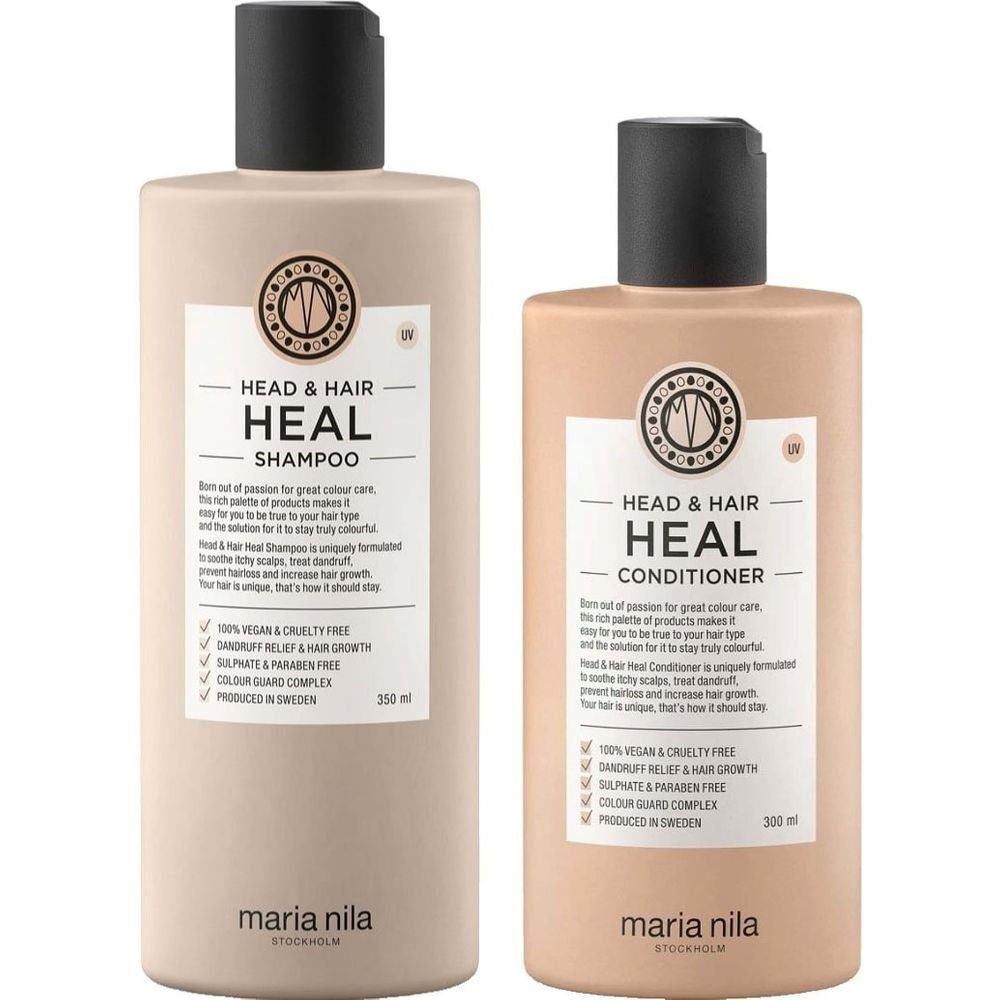 Maria Nila Haarpflege-Set Maria Nila Head & Hair Heal Set - Shampoo 350ml+Cond. 300ml