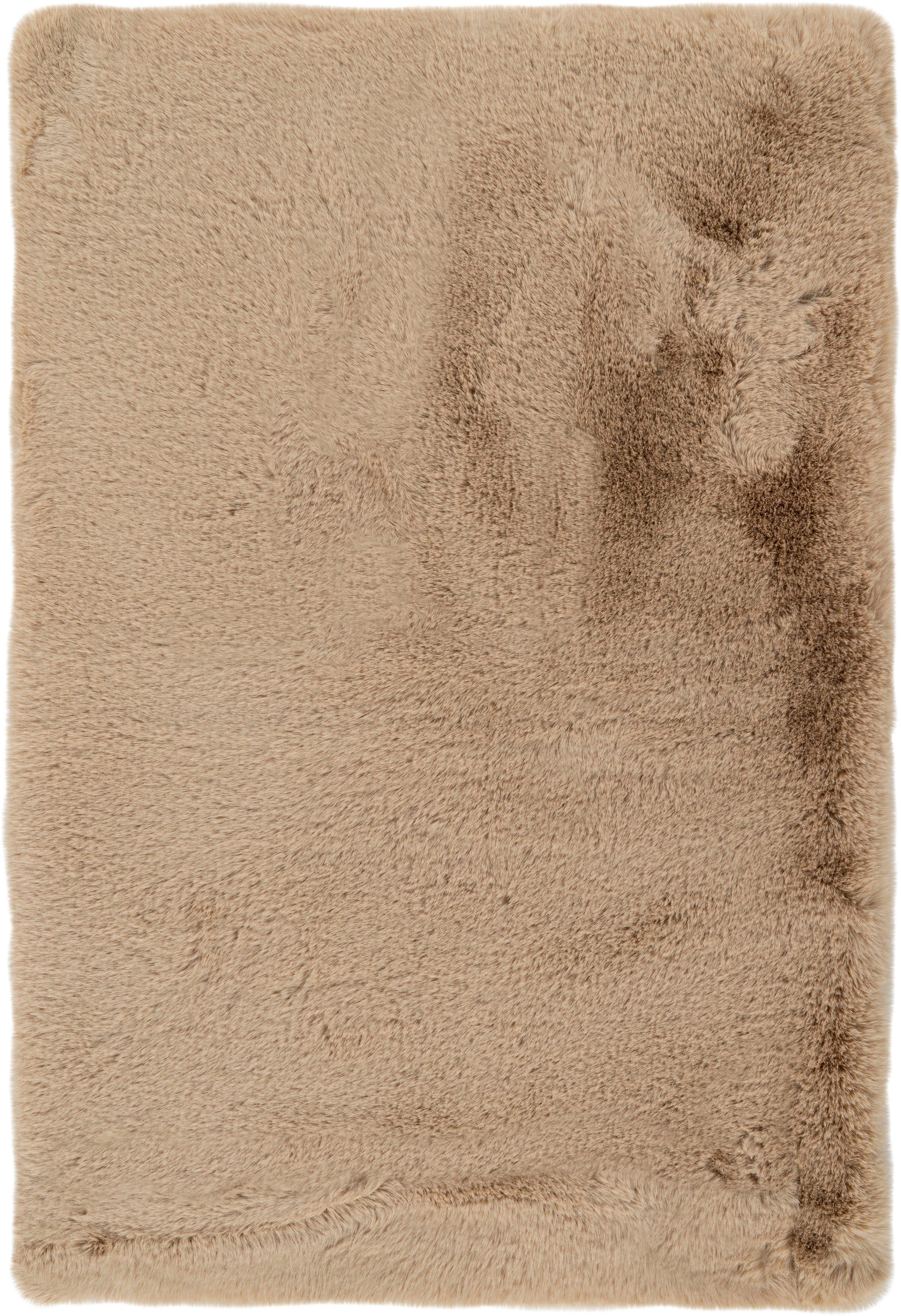 Kayoom Badematte Rabbit, Höhe 22 mm, rutschhemmend beschichtet, fußbodenheizungsgeeignet, Polyester, rechteckig, weiche Kaninchenfell Haptik, Badezimmer, Kinderzimmer, Schlafzimmer