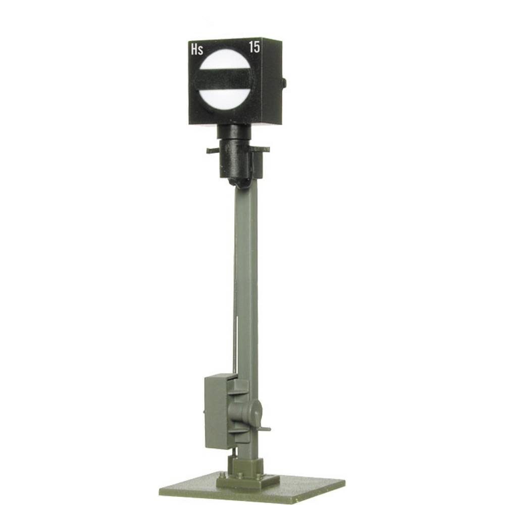 Modelleisenbahn-Signal H0 Form-Sperrsignal mit Erdfuß