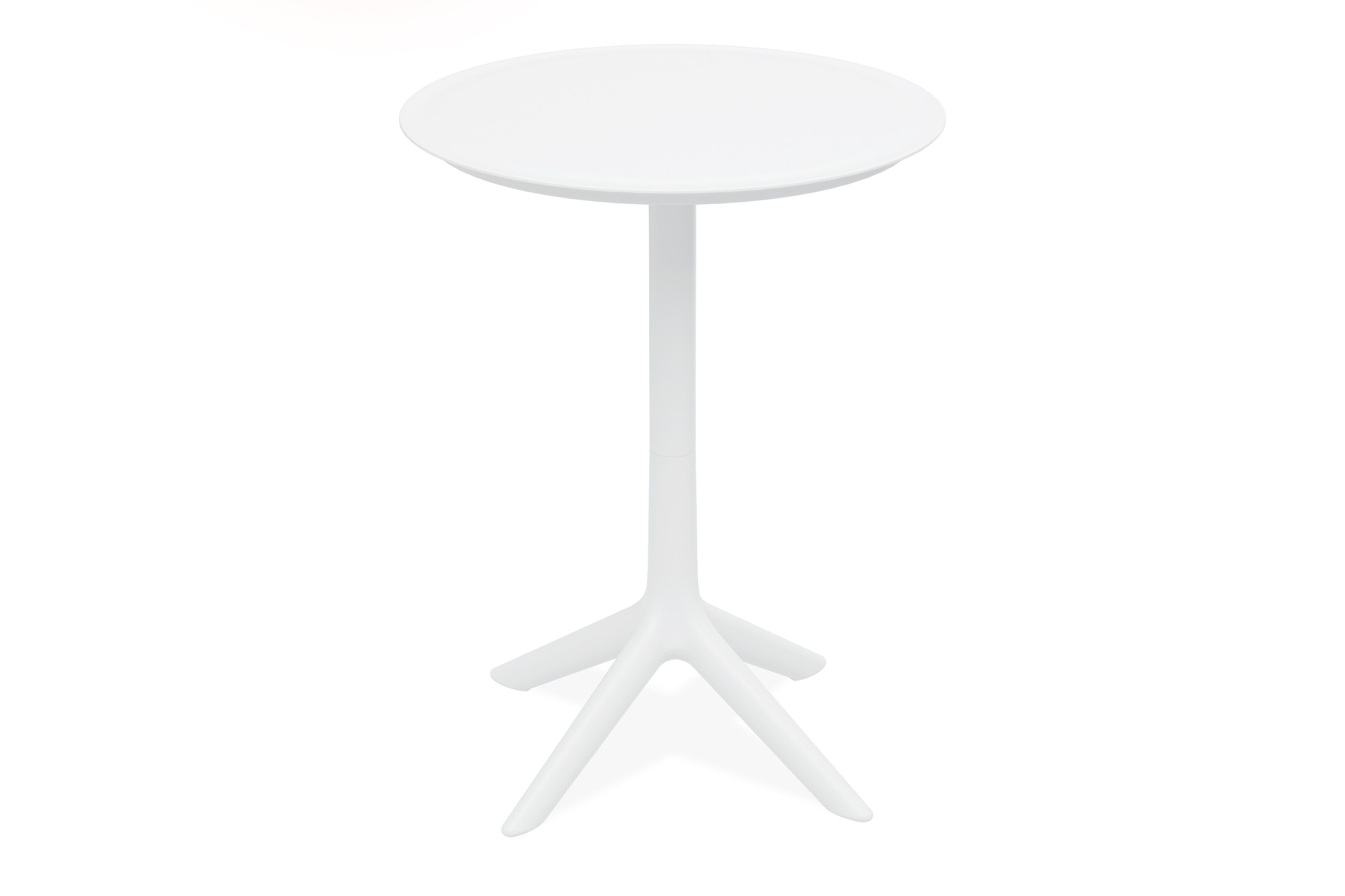 KONSIMO® Gartentisch GALIO Nachhaltiger Balkontisch, Runder Tisch, hergestellt in der EU, Wetterfester Outdoor-Tisch, Umweltfreundlich, Pflegeleicht