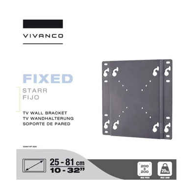 Vivanco TV-Wandhalterung, (bis 32 Zoll, 1-tlg., für Bildschirme bis 81cm / 32 Zoll, max. 20Kg Tragelast, bis VESA)