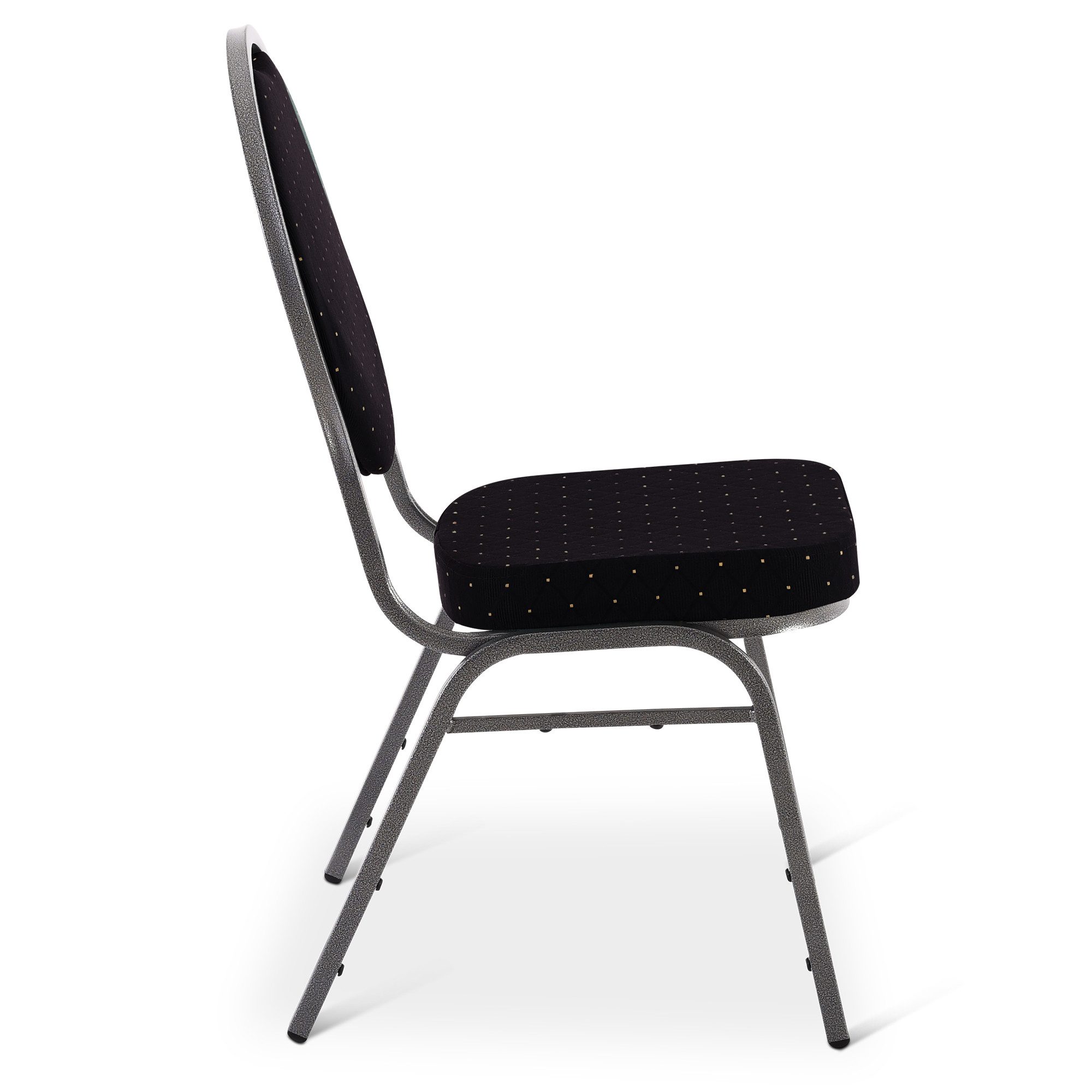 Raburg Stapelstuhl Bankettstuhl gepolstert & stapelbar, stabiler Metallrahmen, Vienna (Set), bis 150 kg belastbar, für Konferenz & Seminar