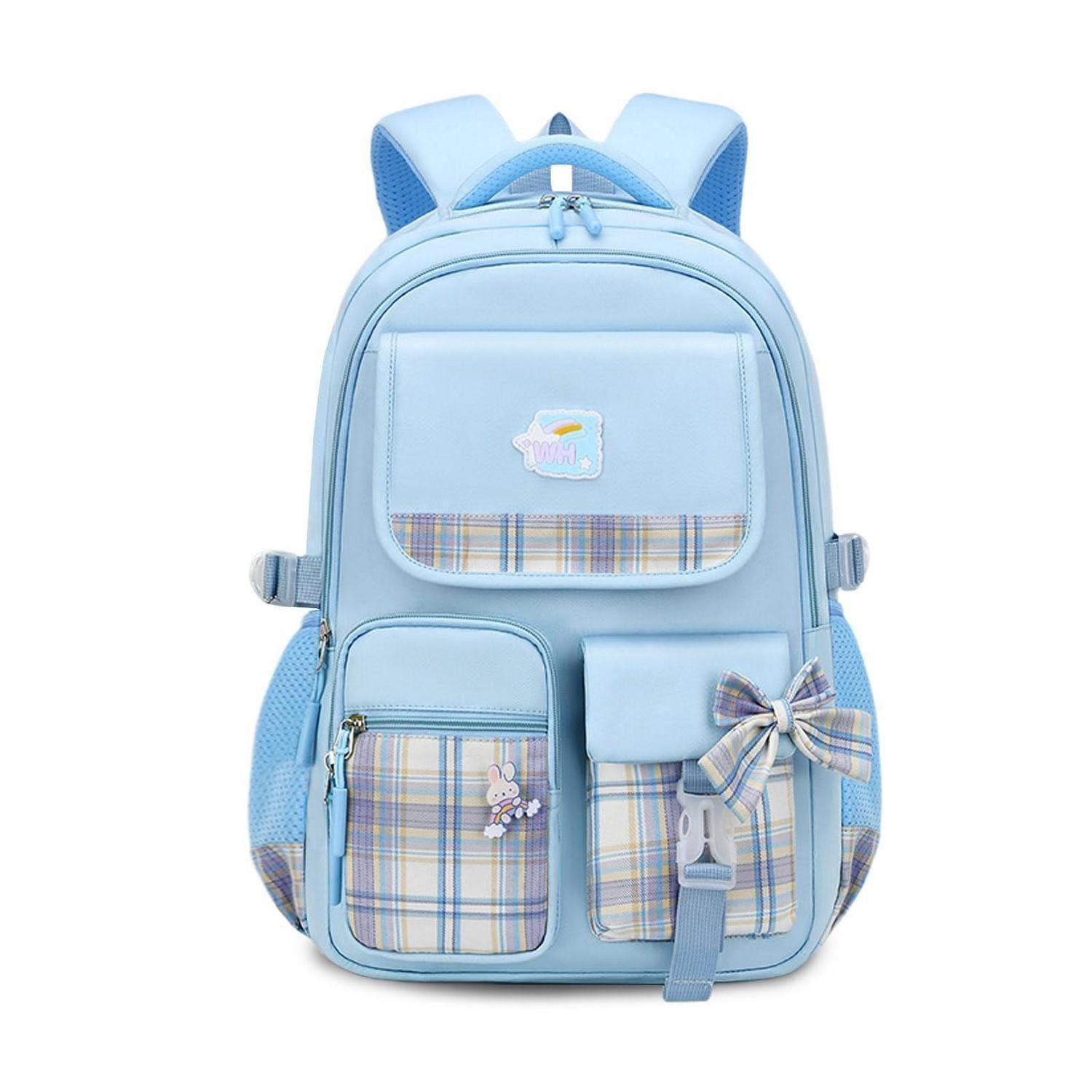 LuxusKollektion Kinderrucksack Kinderrucksack leuchtend Plüsch Abzeichen Blau