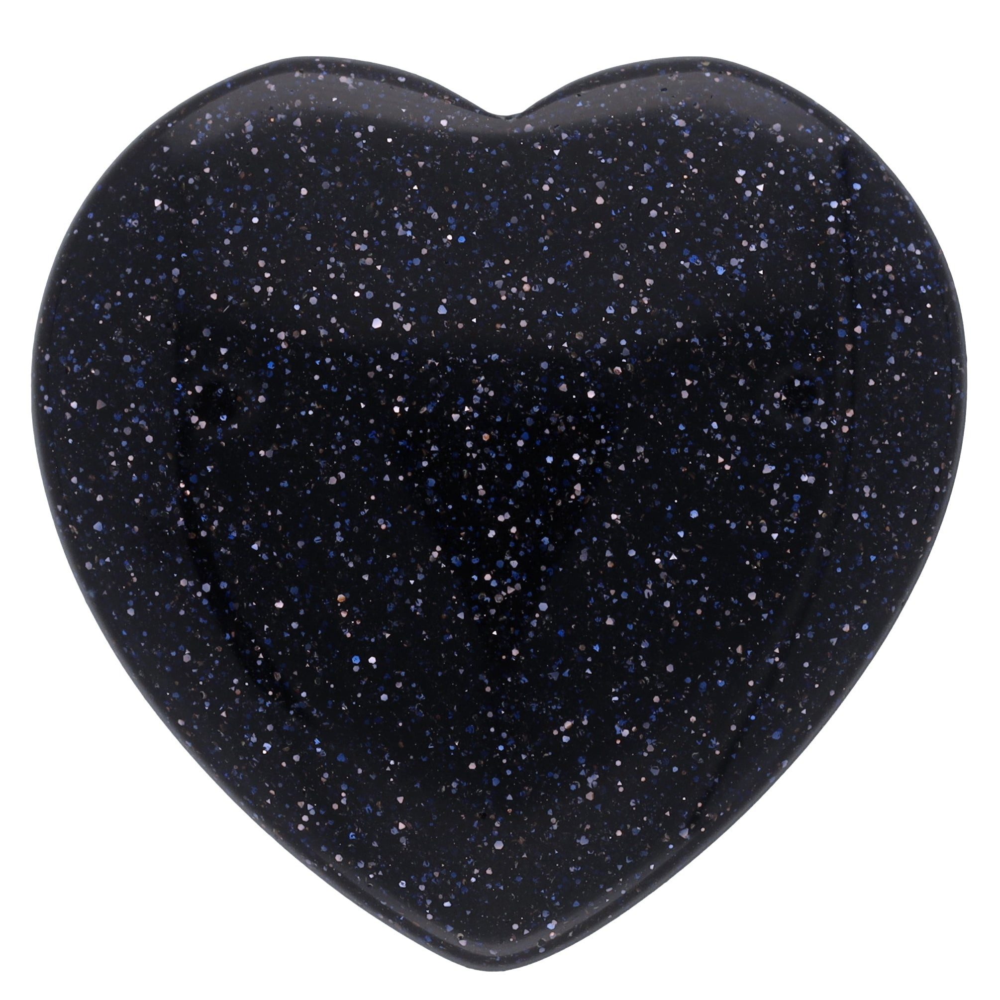 Lebensquelle Plus Edelstein Blaufluss Herz, Handschmeichler 2x2 cm