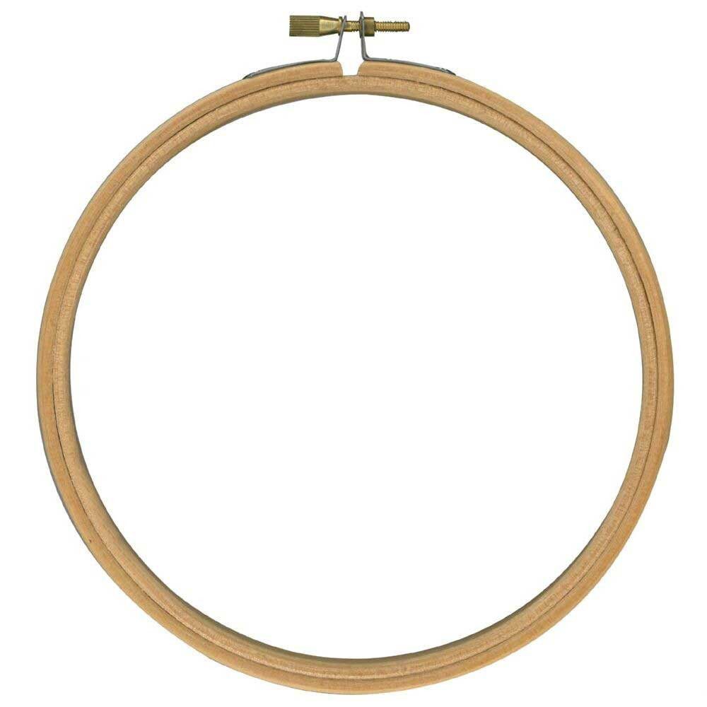 FIX-IT Kreativset Bambus-Stickrahmen – Nachhaltiger Stickring (9,6–25,3 cm), (embroidery kit by Marussia)