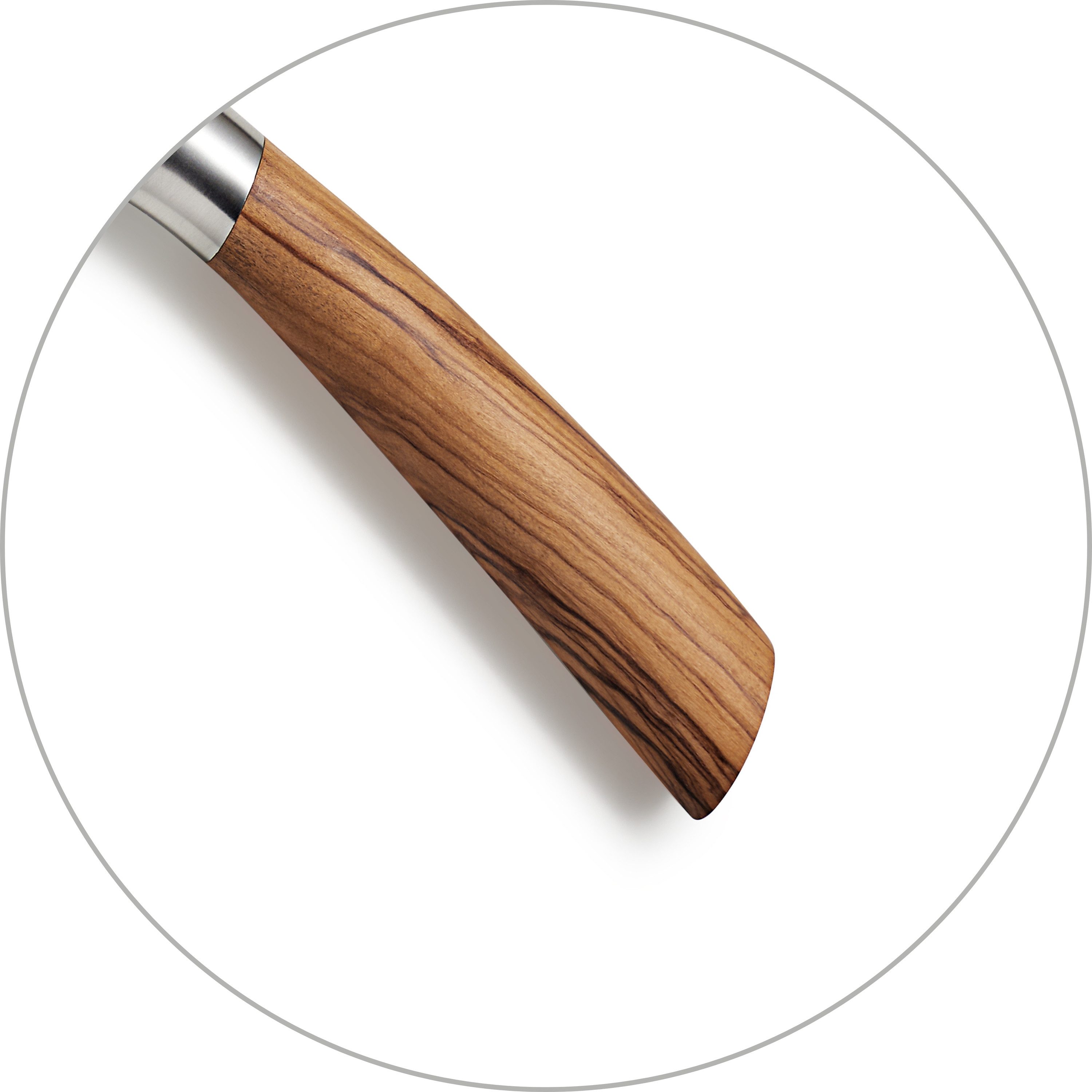 Paul Wirths Allzweckmesser BLAZE, Griff: Olivenholz, Klinge: MOV Stahl, 13 cm