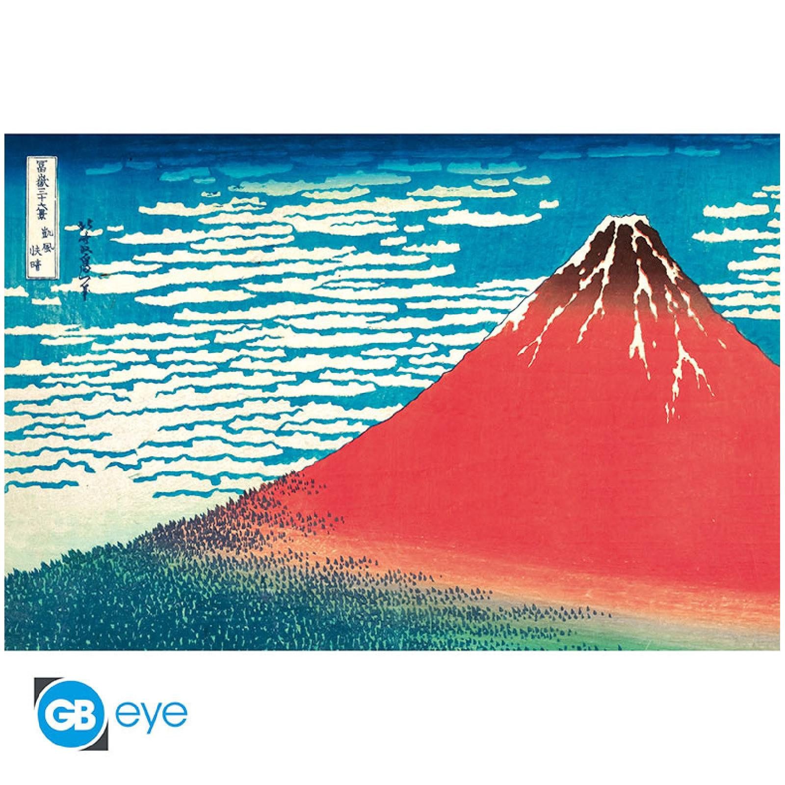 ABYstyle Poster HOKUSAI - Poster Maxi 91cmx51cm - Red Fuji