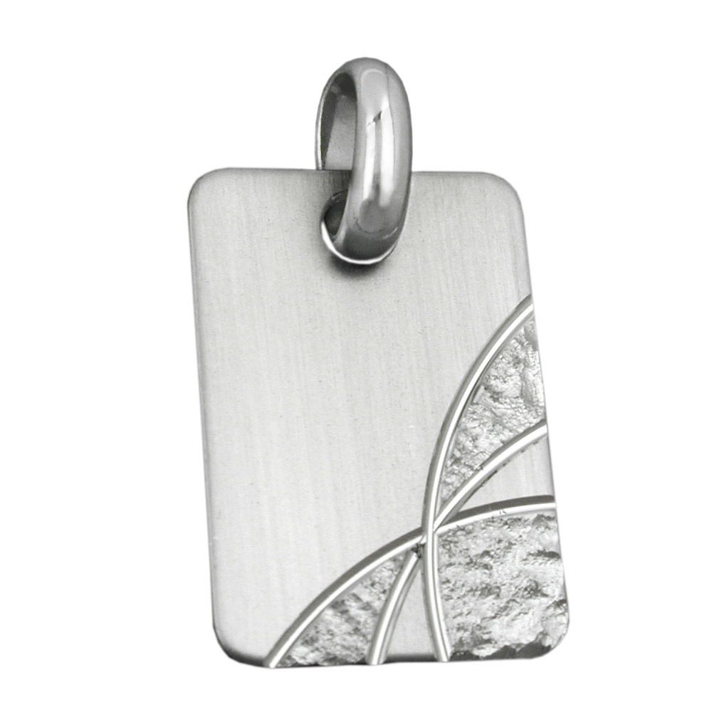 Kettenanhänger Anhänger zum Gravieren, 925 Silber