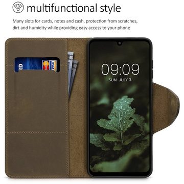 kalibri Handyhülle Hülle für Samsung Galaxy A33 5G, Leder Handyhülle Handy Case Cover - Schutzhülle Lederhülle