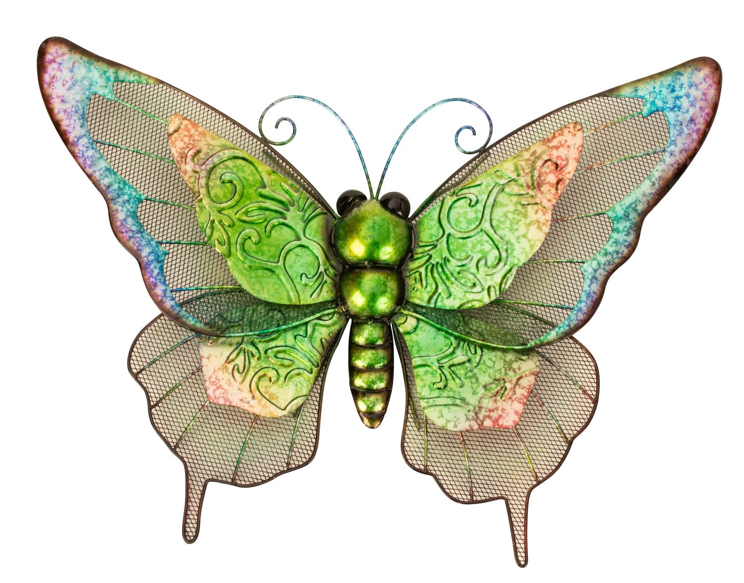 Mel-O-Design Dekofigur 3091 Metall Schmetterling Wanddeko Deko (Stück, 1 St., 1), Blickfang