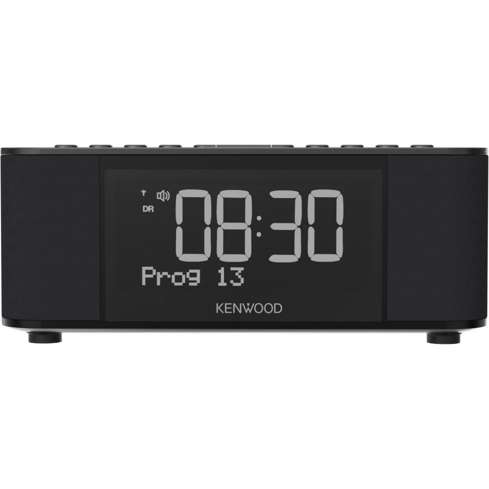 Kenwood Kenwood CR-ST40-DAB-B Uhrenradio mit Bluetooth Uhrenradio (DAB+ und FM RDS-Tuner, Bluetooth Audio-Streaming, DAB+ und FM RDS-Tuner)