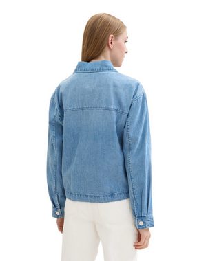 TOM TAILOR Denim Jeansjacke mit Kentkragen und Brusttaschen