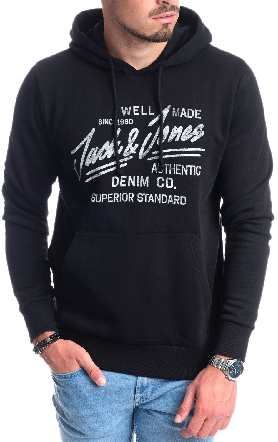 Jack & Jones Kapuzensweatshirt mit Kängurutasche
