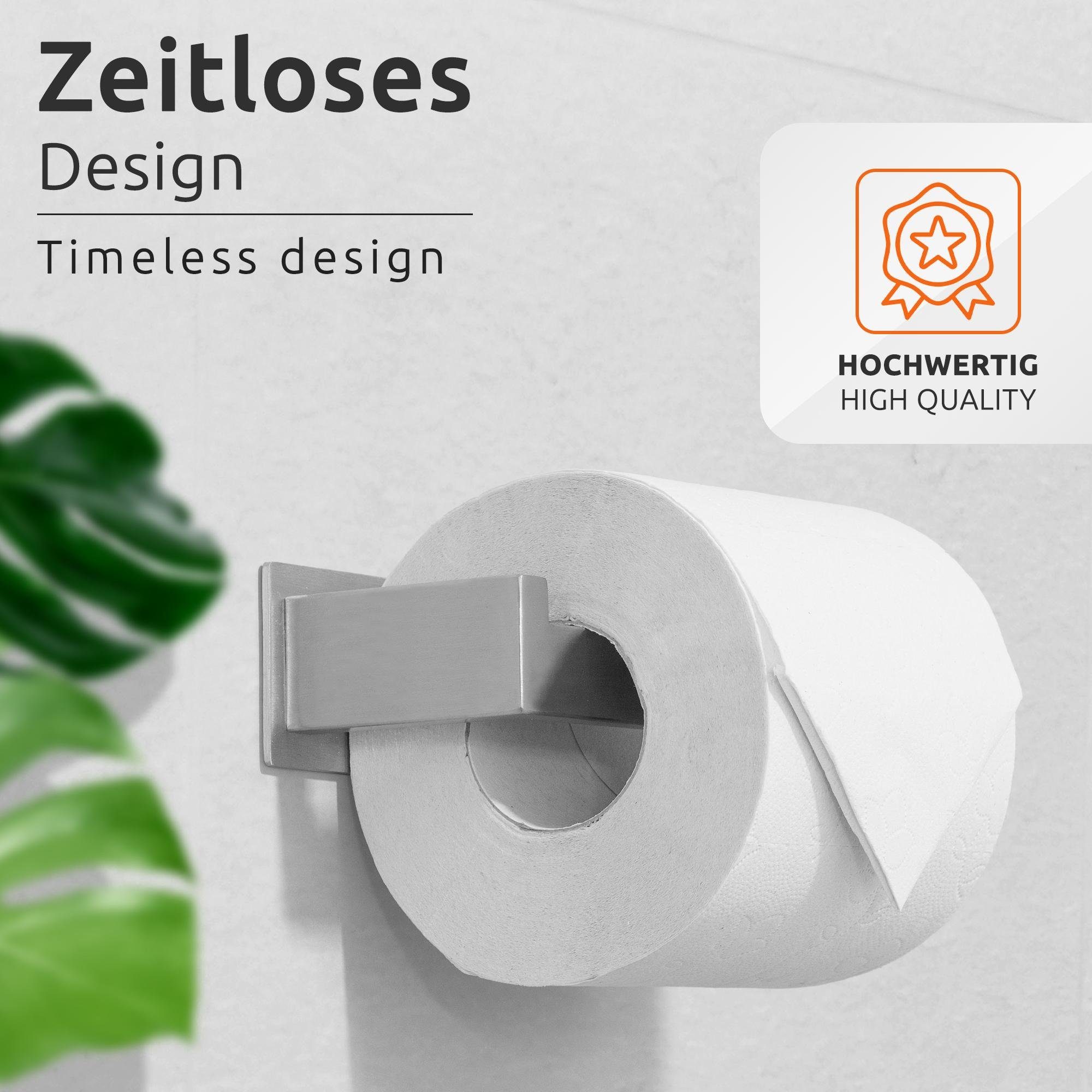 ECENCE Toilettenpapierhalter Toilettenpapierhalter ohne Bohren selbstkleben günstig online kaufen