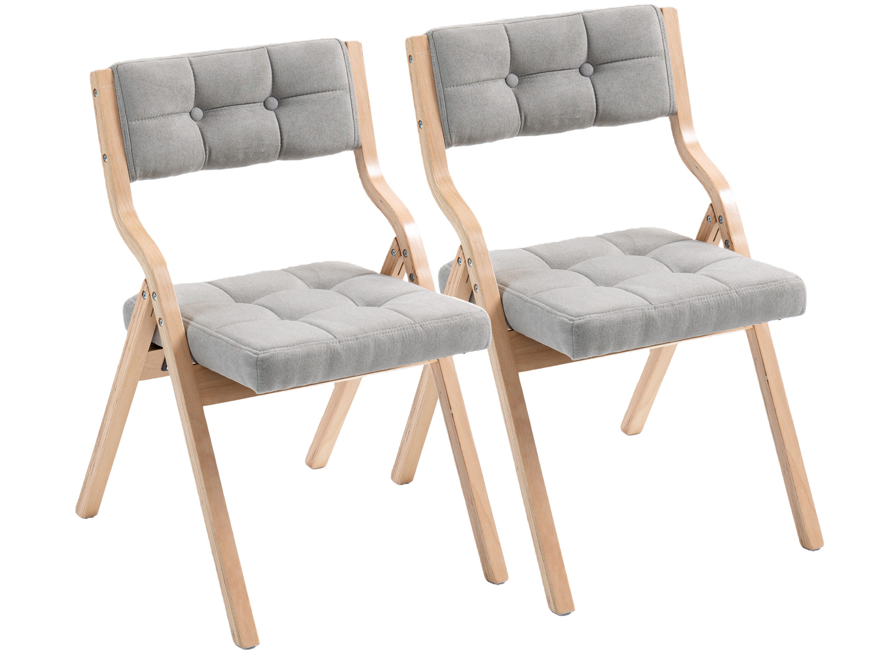 SeedWave Esszimmerstuhl 2er Set Küchenstuhl, Klappstuhl mit Gepolsterte Rüc günstig online kaufen