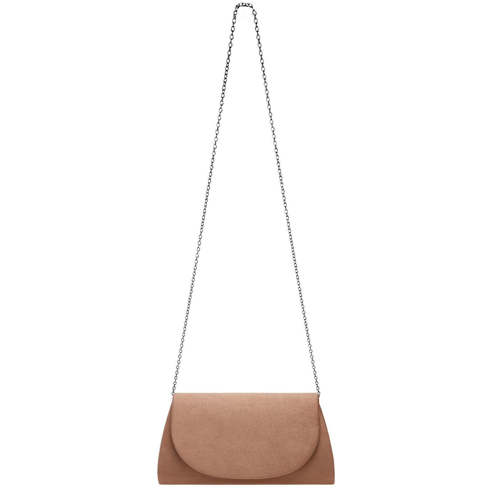 Caspar Clutch TA525 Damen elegante Textil Velours Abendtasche – Bild 5 von 5