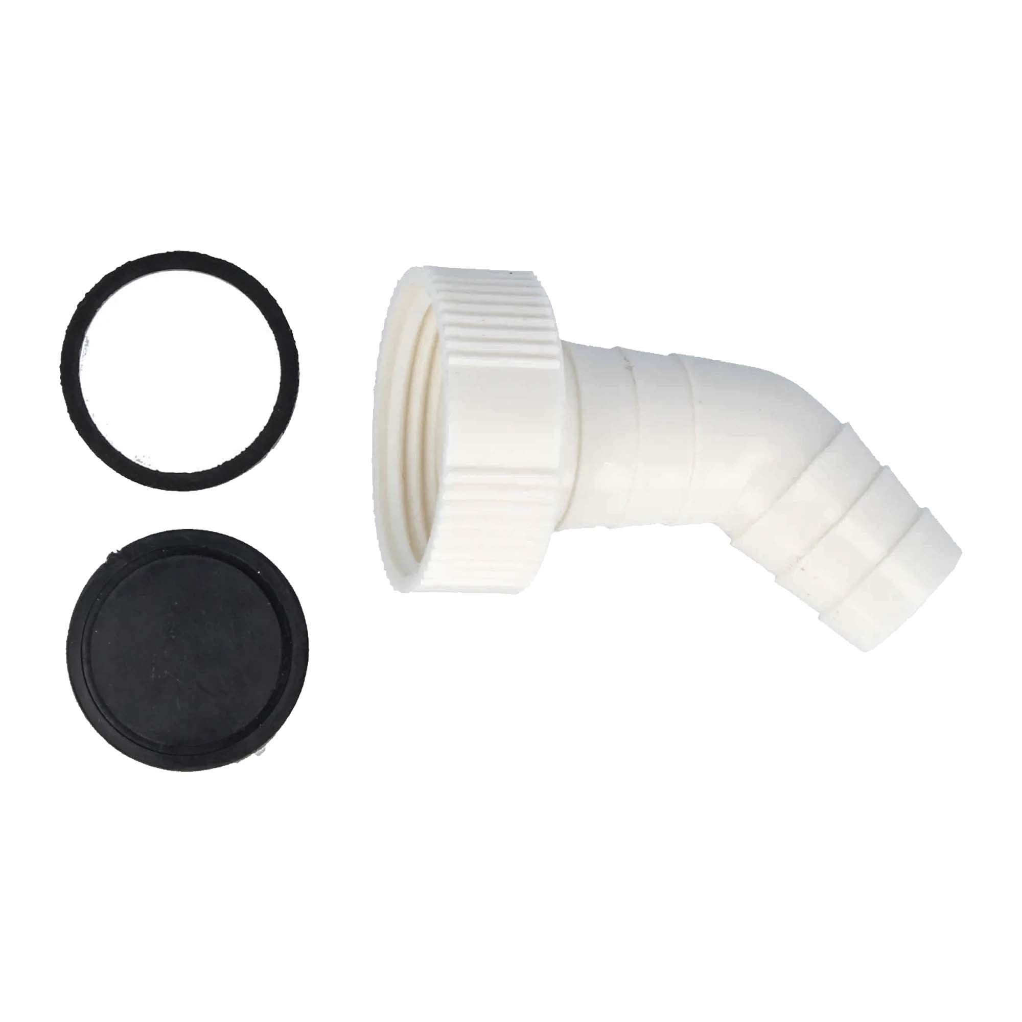 tecuro Siphon tecuro Y-Doppel-Gerätetülle mit 1 1/2 Zoll Überwurfmutter (IG)