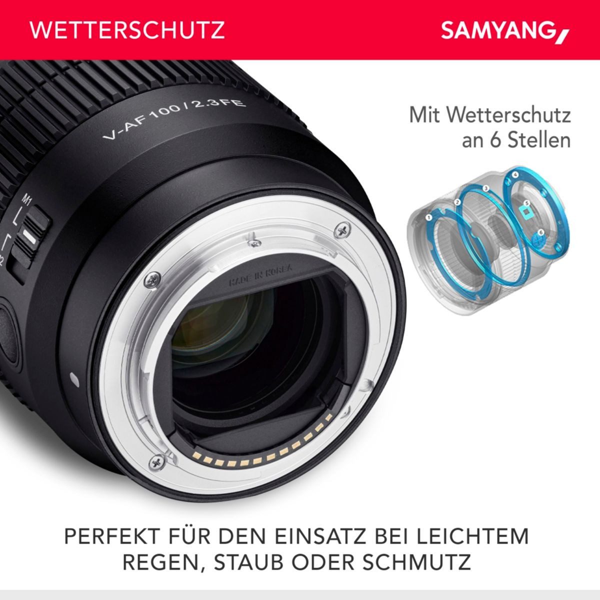 Samyang V-AF T 2,3/100 FE Sony E Objektiv