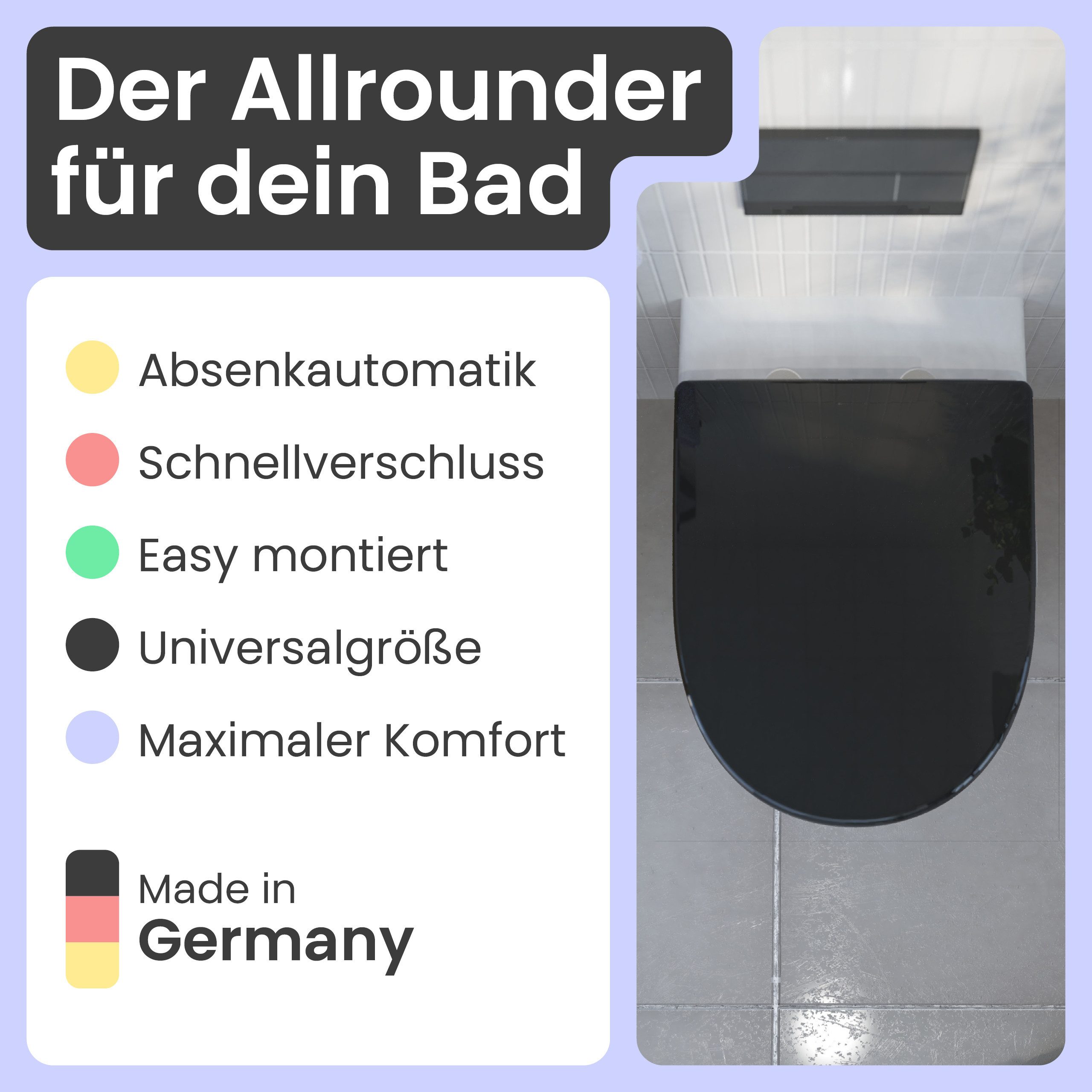 instmaier WC-Sitz Alma, Made in Germany, bakterienabweisendes Duroplast, bi günstig online kaufen