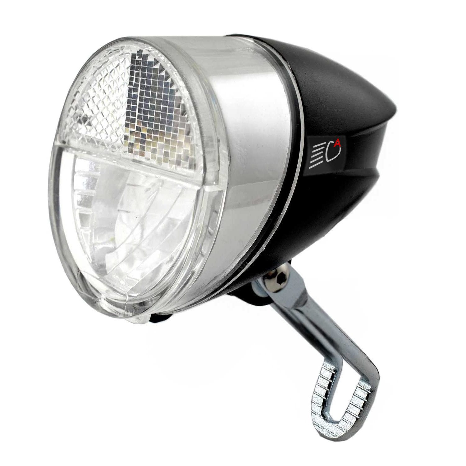 nean Fahrrad-Frontlicht, Dynamo Frontleuchte mit Lichtautomatik und StVO Zulassung, mit Steckanschluss für Rücklicht