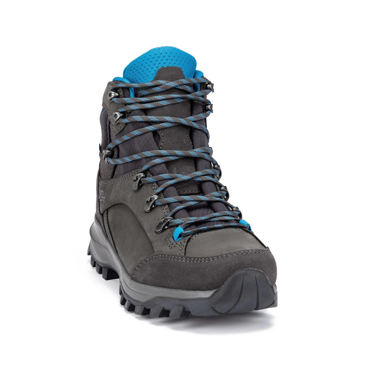 Hanwag Banks Lady GTX (Nubukleder, wasserdicht) asphaltgrau/ozeanblau Damen Wanderschuh