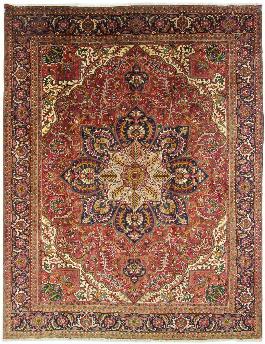 Orientteppich mm Höhe: Orientteppich Perserteppich, / Nain Heriz 12 299x384 Trading, Handgeknüpfter rechteckig,