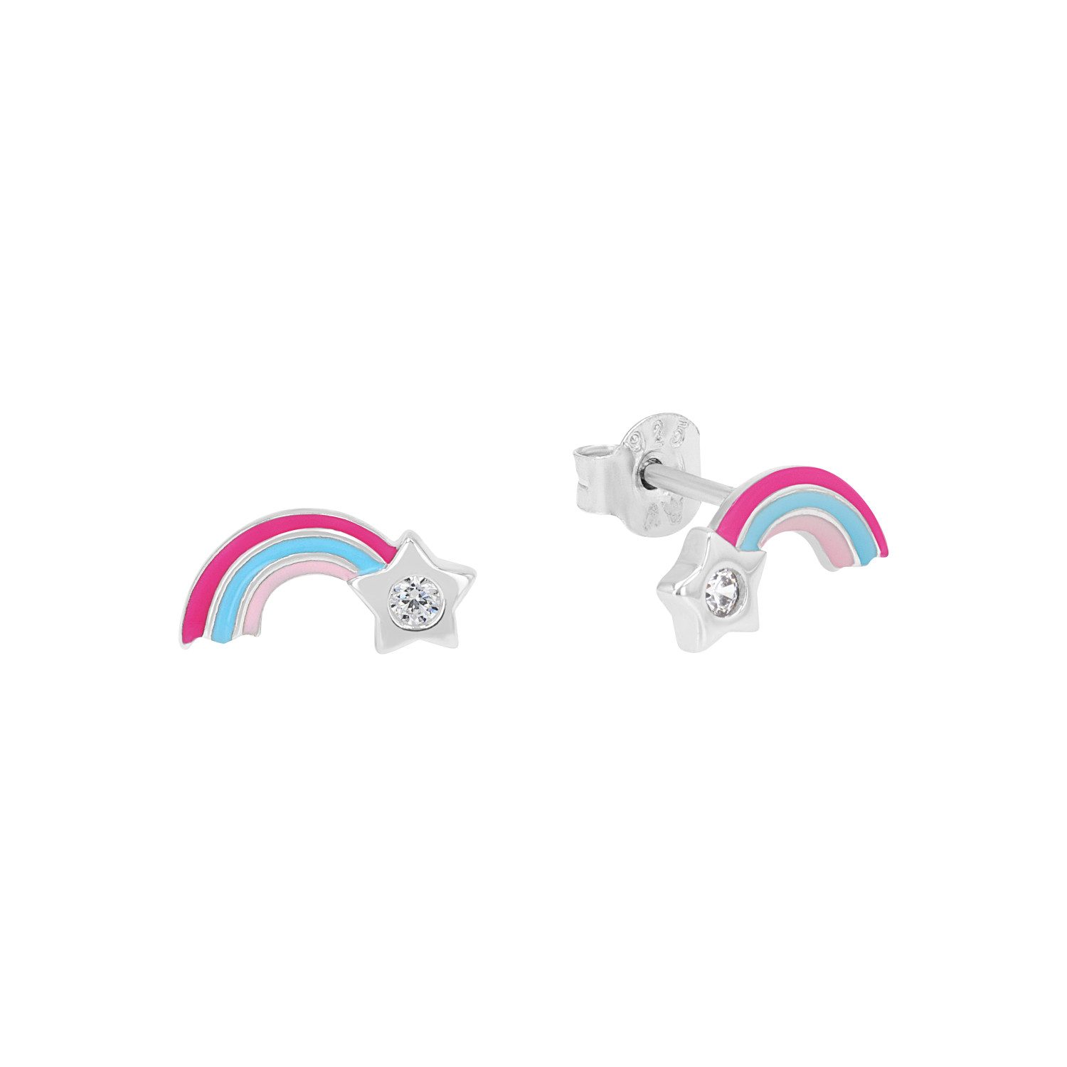 Prinzessin Lillifee Paar Ohrstecker Sternschnuppe-Motiv, mit Zirkonia (synth)